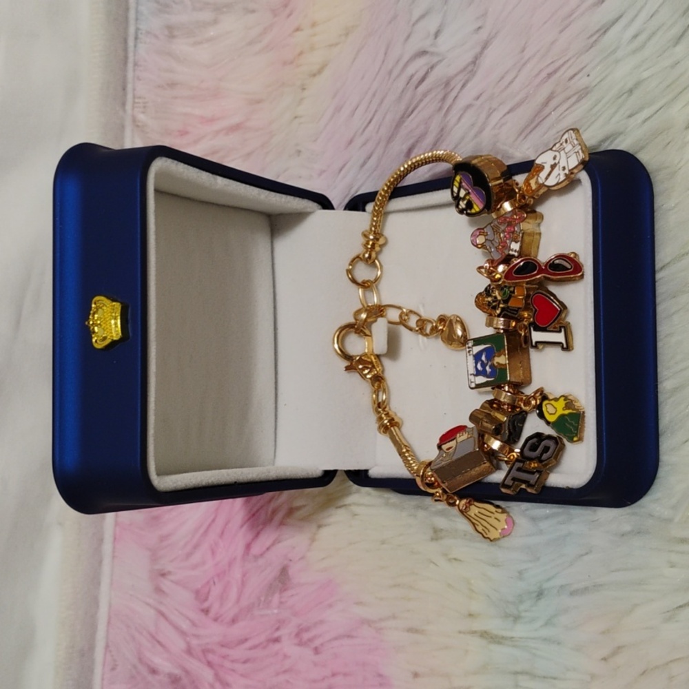 Taylor Swift Gold Bracelet with Charms